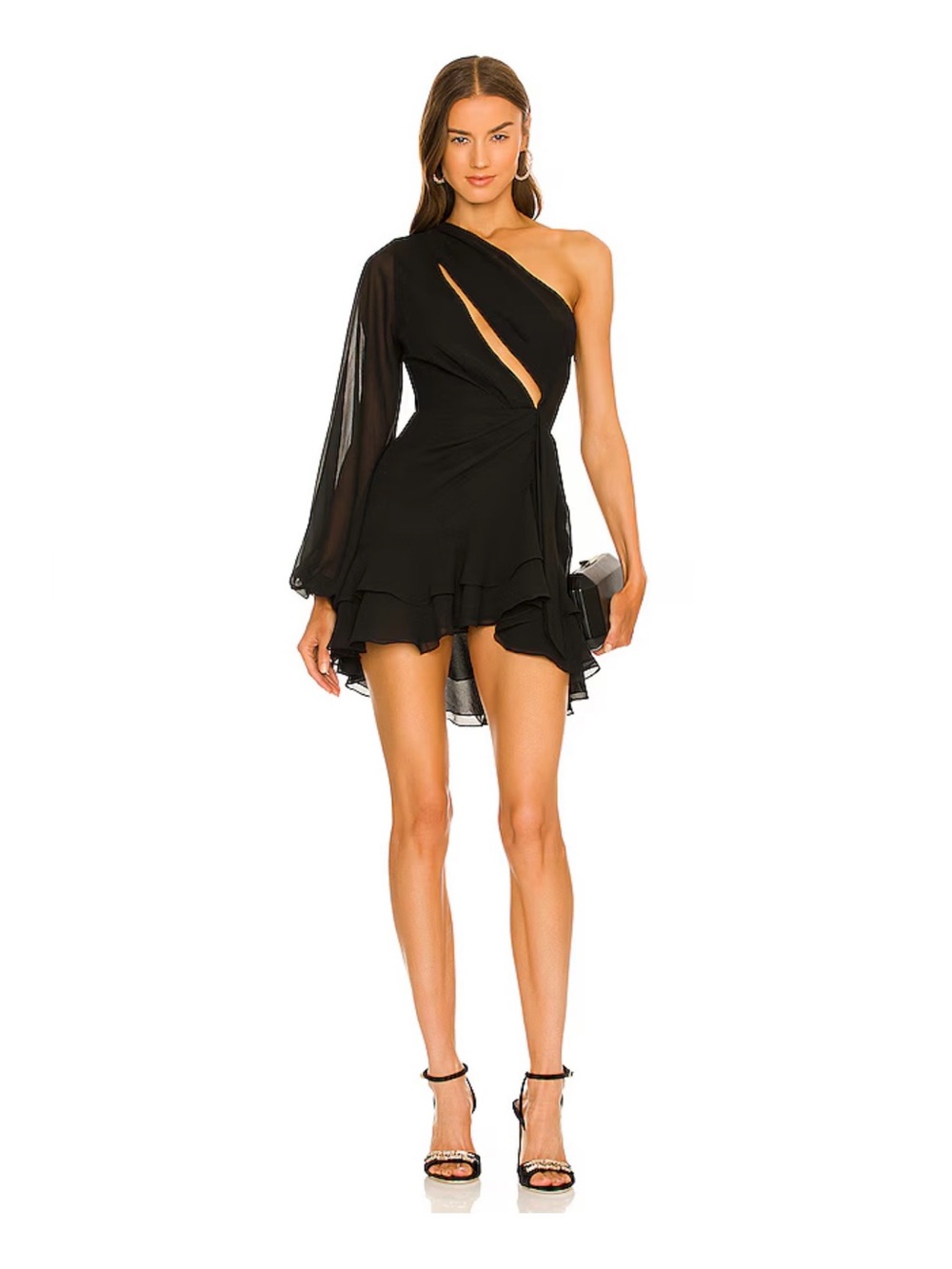 Michael Costello x REVOLVE Sunny Mini Dress | Black | Size Medium
